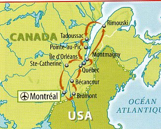 Circuit individuel (Autotour)  au Canada : Nos cousins qu�becois